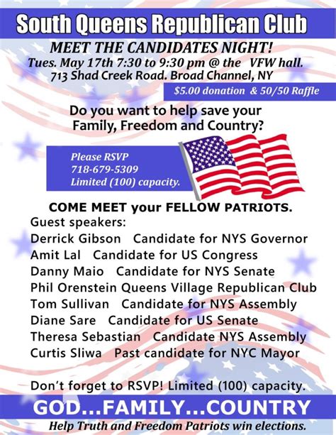 south queens republican club meet the candidates night the queens