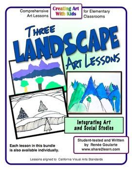 landscape art lessons integrated  geography landscape art