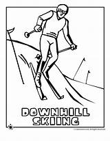 Skifahren Ausmalbilder Ausmalbild sketch template