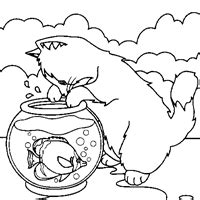 fish cat coloring page cat crafts cat coloring page crafts