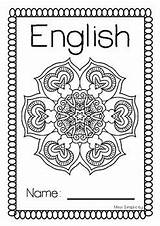 English Coloring Book Language Mandala Pages Covers Grade Searches Worksheet Recent sketch template