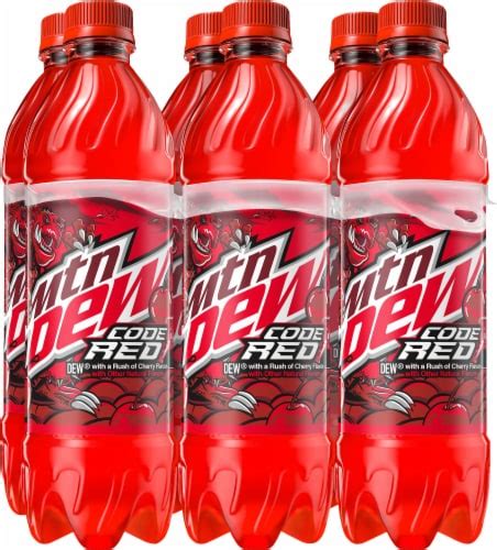 mountain dew code red soda bottles  pk  fl oz kroger