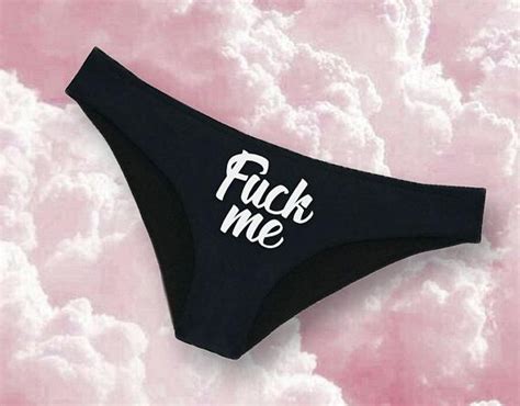 Naughty Bikini F Ck Me Womens Underwear Funny Panties Bras Panties