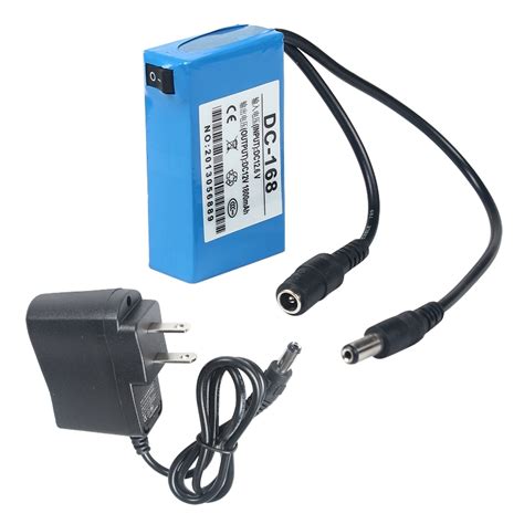 Mini Portable Dc 168 12v Rechargeable Li Ion Battery Pack For Cctv