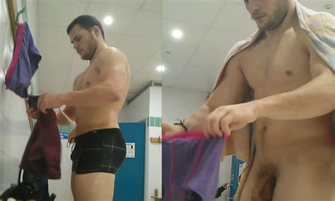 swimmer with hairy uncut dick caught undressing spycamfromguys hidden cams spying on men