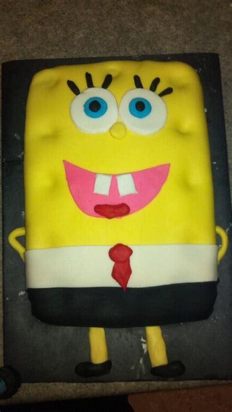 loved how spongebob turned out lunch box homemade cakes spongebob