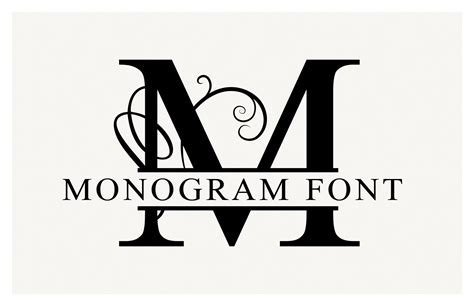 split monogram font vectors medialoot