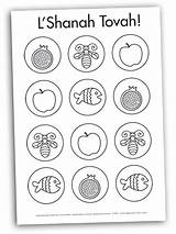 Rosh Hashanah Coloring Kids Printable Pages Fun Sheet Hashana Craft Cards Family Toriavey Sheets Necklace Roshhashanah Color Crafts Children Memory sketch template