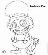 Pou Loulou Betes Droles Personnage sketch template