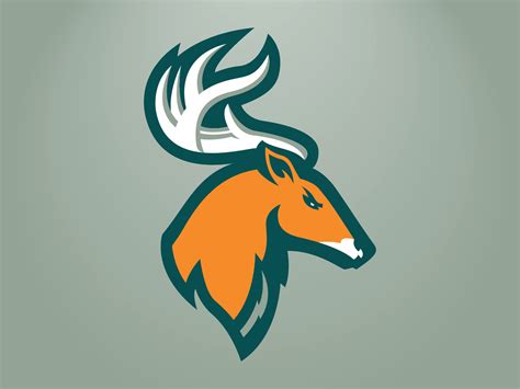 portland stags primary logo branding design logo logos sport branding