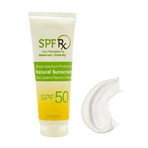 spf rx natural facial  body spf  sunscreen