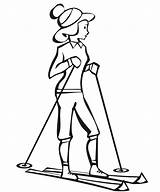 Skiing Coloring Pages Skier Cliparts Clipart Silhouette Getdrawings Sports Library Woman Getcolorings Watercolor Popular Printable Books sketch template