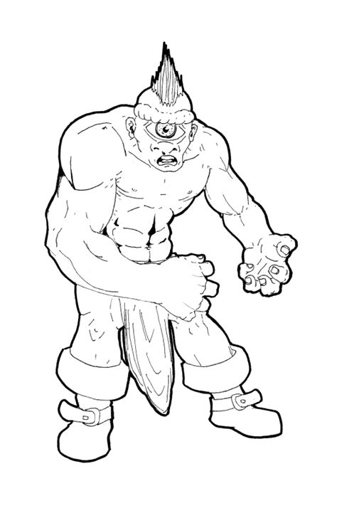 funny cyclops coloring pages  kids  coloring pages coloring