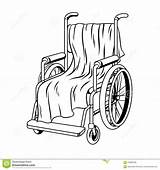 Coloring Wheelchair Vector Plaid Book Illustration Preview sketch template