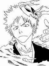 Ichigo Bleach Hollow Coloring Pages Form Deviantart Template Drawing sketch template