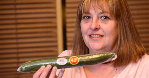 what this woman found in her asda cucumber is very unusual mirror online
