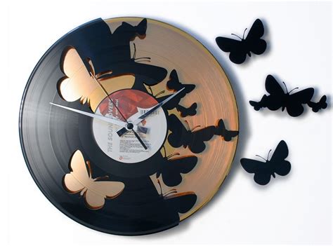 wall clocks made with vinyl records creative recycling at its best
