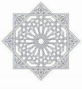 Tezhip Islamic Mandalas Enamelling Desenler Geométrico Arabesque Pano Seç sketch template