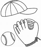 Coloring Baseball Glove Pages Drawing Ball Softball Cap Hat Colouring Colornimbus Getdrawings Print Clipart Picolour Paintingvalley sketch template
