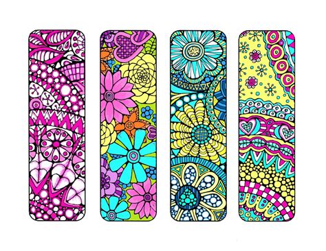 bookmarks  color  print bookmark coloring page