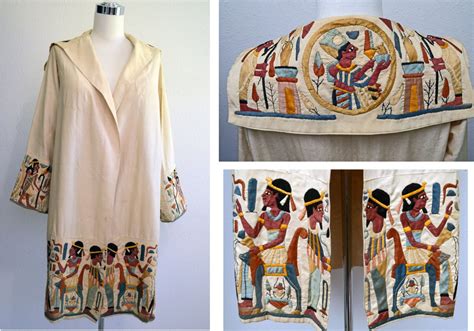 Reserved Vintage 20s Coat 1920s Egyptian Applique Coat