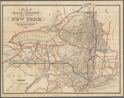 map   rail roads   state   york nypl digital collections