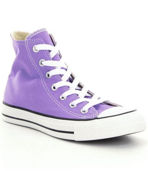 converse  star seasonal high top sneakers  purple lyst