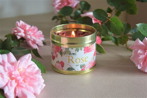 rose scented candle marys flowers gifts