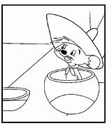 Speedy Gonzales Coloring Looney Tunes Pages sketch template