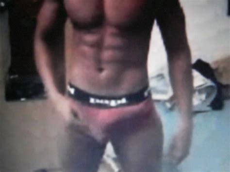 straight black guy shows his huge bulge in briefs on cam
