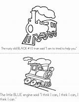 Engine Could Little Coloring Pages Book Popular sketch template