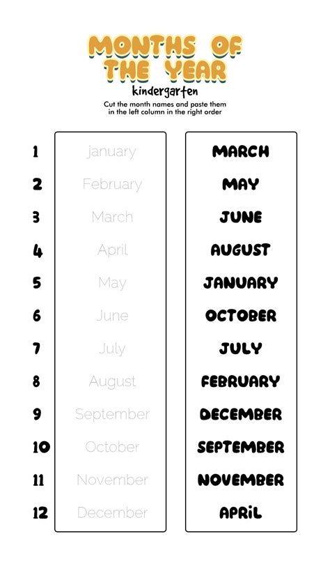 images  learning  months   year worksheet