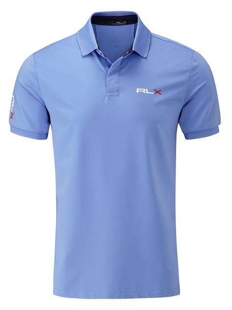 ralph lauren golf solid polo shirt  fit  blue  men lyst