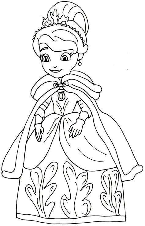 sofia   coloring pages winters gift sofia   coloring