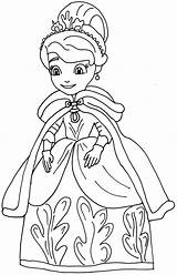 Sofia First Coloring Pages Winter Print Click sketch template