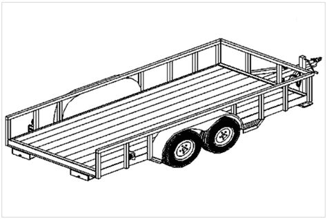 lowboy flatbed trailer plans