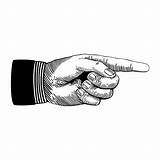 Pointing Finger Woodcut Gesturing Gestures sketch template