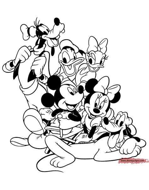 mickey mouse friends coloring pages  disneyclipscom