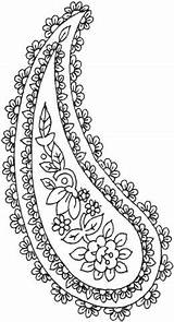 Paisley Bandanas sketch template