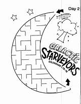 Vbs Galactic Starveyors Maze Camping sketch template