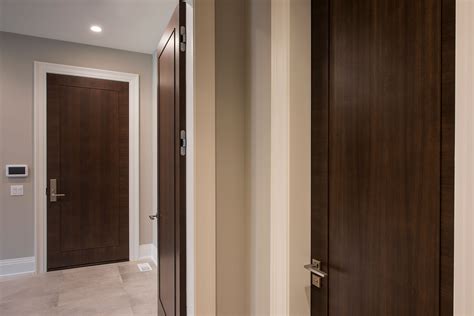modern interior doors wood veneer solid core contemporary custom glenview haus