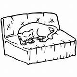 Sofa Couch Coloring Pages Getcolorings Color Clip Getdrawings sketch template