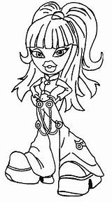 Pages Coloring Bratz Brats Colouring sketch template