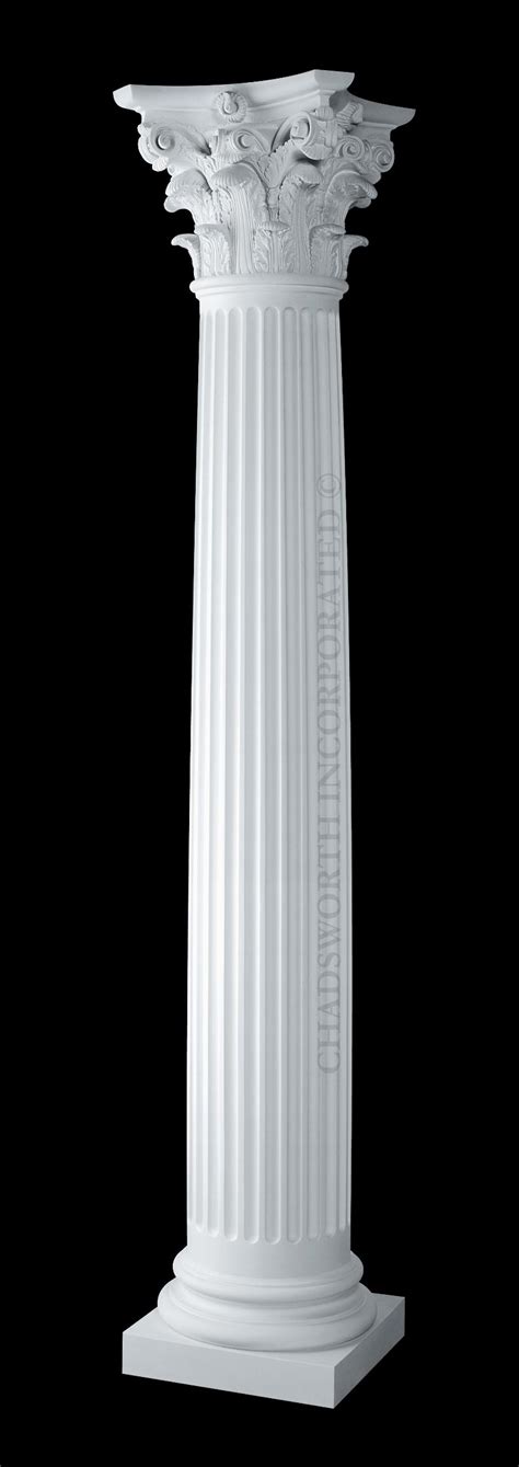 classic stone columns fluted  roman corinthian exterior columns