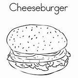 Burger Coloring Pages Cheeseburger Printable Hamburger Enjoying Boy Little sketch template