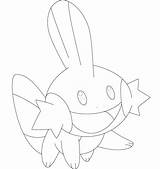 Mudkip Coloring Pages Pokemon Colouring Supercoloring Printable Categories sketch template