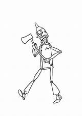 Tin Man Coloring Categories Wizard Oz sketch template