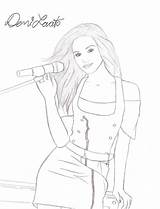 Lovato Desenhos Colorir Celebridades Cantores sketch template