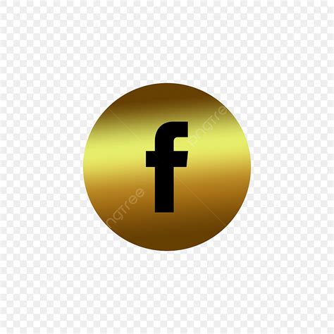 facebook logo transparent png image facebook png gold logo icon