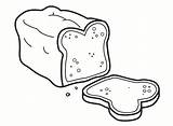 Bread Coloring Pages Delicious Sheet Children Small sketch template
